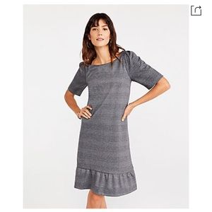 ANN TAYLOR Plaid Flounce Dress